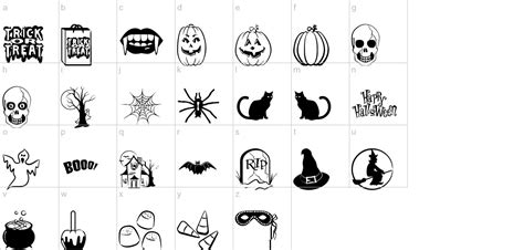 Trick or Treat BV dingbat | UrbanFonts.com