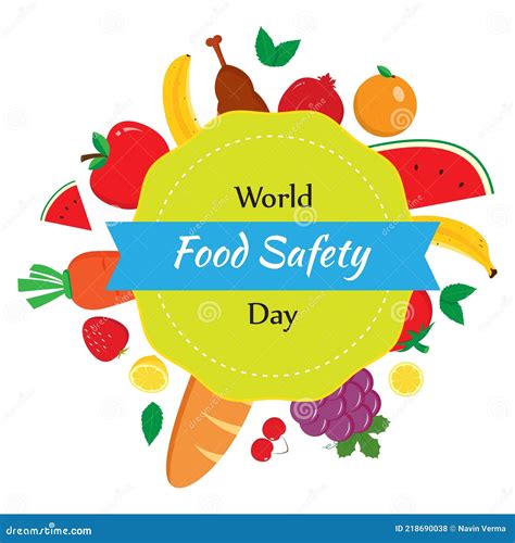 Vector Illustration For World Food Safety Day Stock Vector