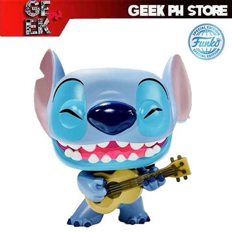 Funko POP Jumbo Lilo Stitch Stitch With Ukulele Special Edition