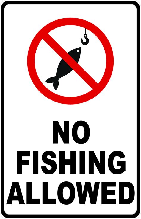 No Fishing Allowed Sign Signs By Salagraphics