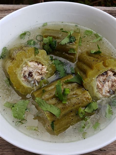 Stuffed Bitter Melon Soup Canh Khổ Qua Nhồi Thịt Eat With Emily