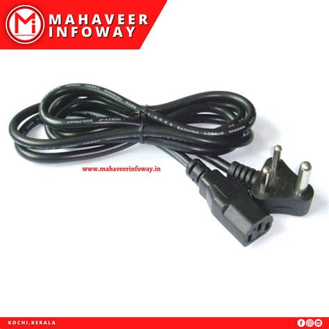 Plastic 3 Pin Computer Power Supply Cords At Rs 20 Piece In Kochi ID