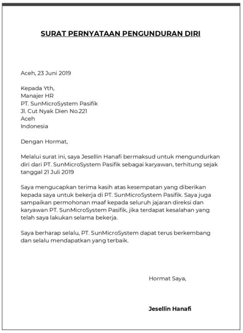 16 Contoh Surat Pernyataan Diri Terlengkap Dan Terbaru Contoh Surat