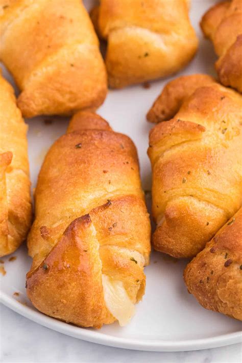 Air Fryer Garlic Cheese Stuffed Crescent Rolls Recipe Simply Stacie