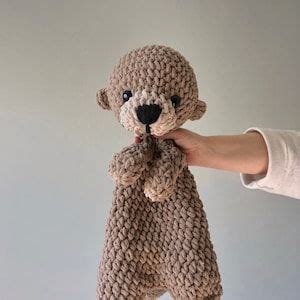 Extra Large Otter Snuggler Large Otter Lovey Crochet Otter Etsy Fun