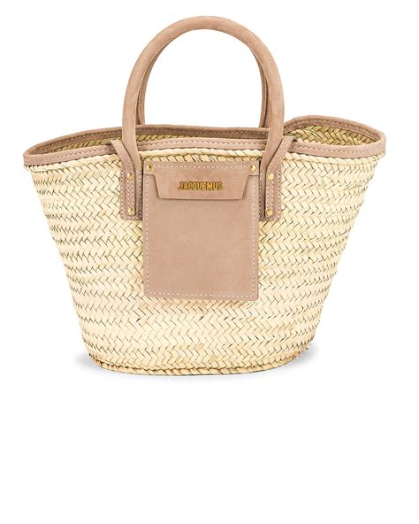 Jacquemus Le Panier Soleil Bag In Brown Fwrd