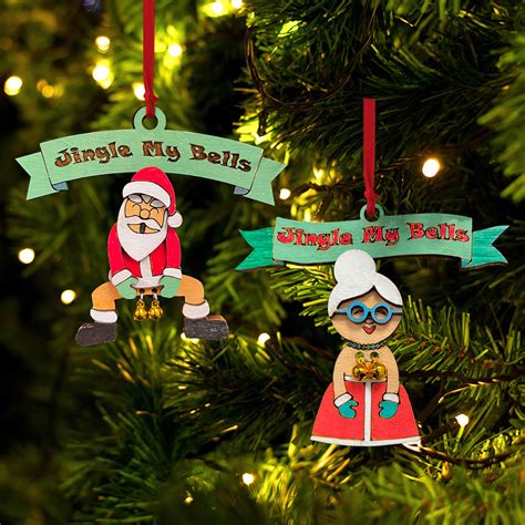 Jingle My Bells Ornament Mrs Claus And Santa Funny Christmas Orname