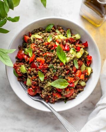 Puy Lentil Salad - Cooking With Elo