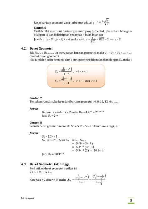 Contoh Soal Sisipan Barisan Geometri Kuy Belajar