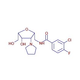 Mzcloud Anhydro Chloro Fluorobenzoyl Amino Dideoxy