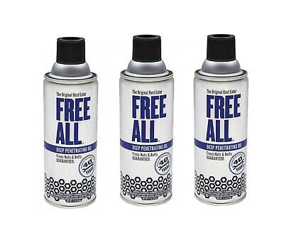 3 Pack Gasoila Free All Deep Penetrating Oil Rust Eater 11 Oz Aerosol