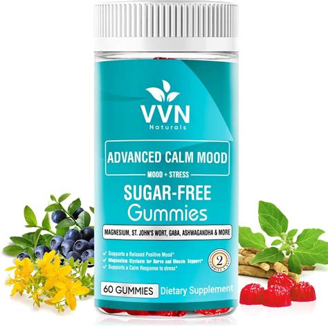 Amazon VVN Naturals Sugar Free 22 In 1 Calm Mood Gummies St John