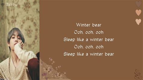 Bts V Winter Bear Lyrics Youtube