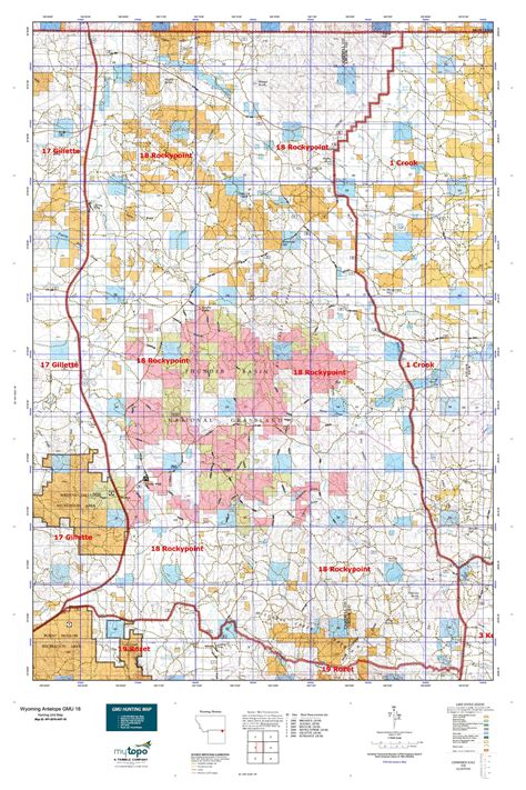 Wyoming Antelope Area Map Latin America Map