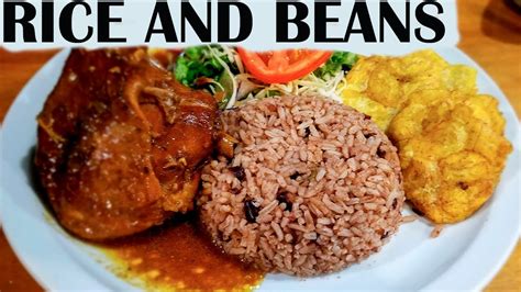 RICE AND BEANS MAS POLLO EN SALSA CARIBEÑA YouTube