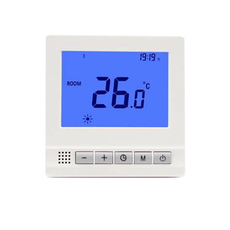 Water Heating System 7 Days Programmable Thermostat For Room