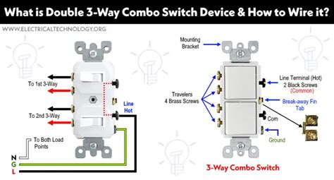 How To A Wire Double 3 Way Combination Switch Device