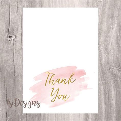 Printable Etsy Shop Thank You Cards Instant Download Online Etsy Instant Download Thank You