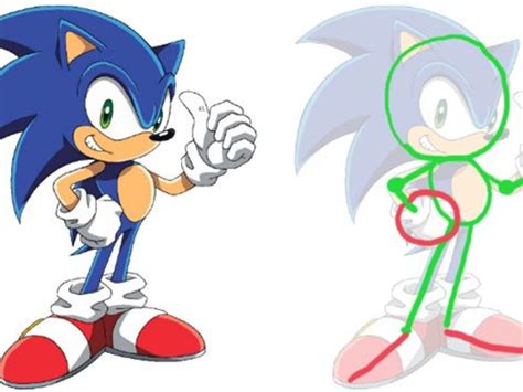 How To Draw Sonic The Hedgehog Running