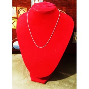 Jual Kalung Besi Putih Asli Ambon Model Belut Bulat Ml Panjang