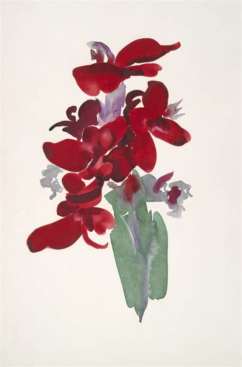 Georgia O'keeffe Watercolor Reproductions. Red Canna, 1915. Fine Art ...