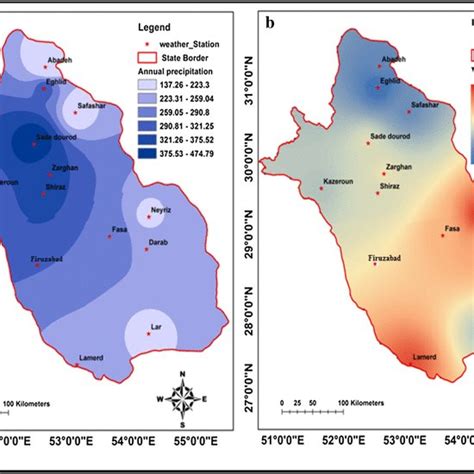 A Spatial Distribution Of Annual Precipitation B Precipitation Download Scientific Diagram