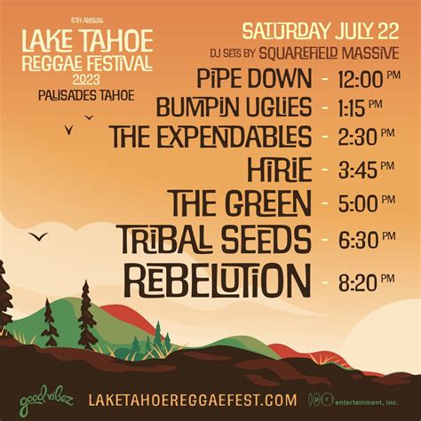 How To Enjoy Lake Tahoe Reggae Fest Palisades Tahoe At Lake Tahoe