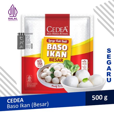 Jual CEDEA Baso Ikan Besar Fish Ball Halal 500 Gram Shopee Indonesia