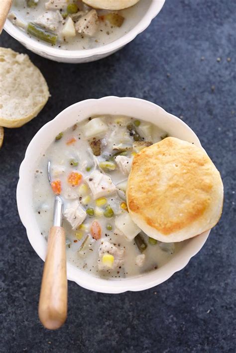 Slow Cooker Chicken Pot Pie Soup Fit Foodie Finds