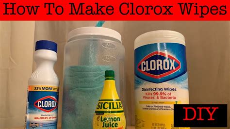 How To Make Clorox Wipes With Paper Towels Quick And Easy Youtube