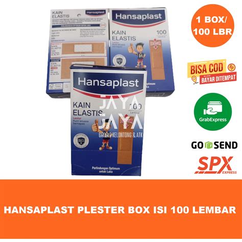 Jual Hansaplast Plester Luka Elastis Box Isi 100 Lembar Shopee Indonesia