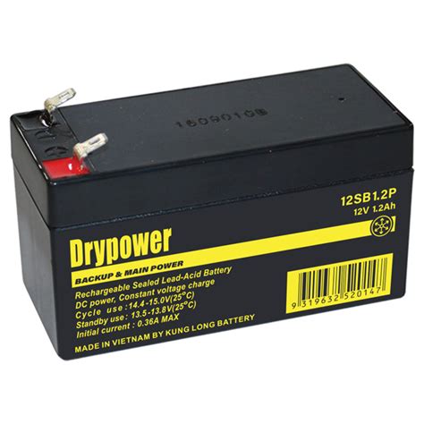 12SB1.2P Drypower 12V 1200mAh Backup & Main Power Battery - Drypower