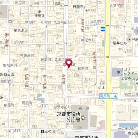 京都府京都市中京区寺町通二条上る常盤木町55 の地図 Mapfan