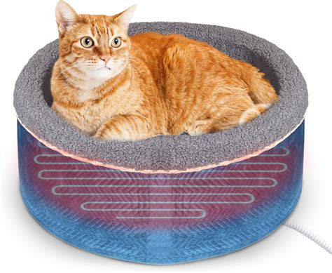 Amazon AUPETEK Heated Cat Beds For Indoor Cats Warming Cat Beds