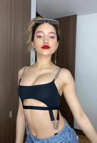 Gorgeous Mariam Obregón Shows Cleavage in Alluring Black Crop Top