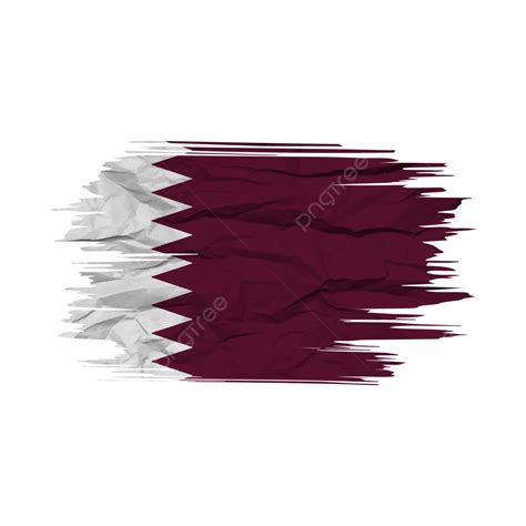 Qatar Flag Transparent Watercolor Brush Vector Qatar Flag Brush