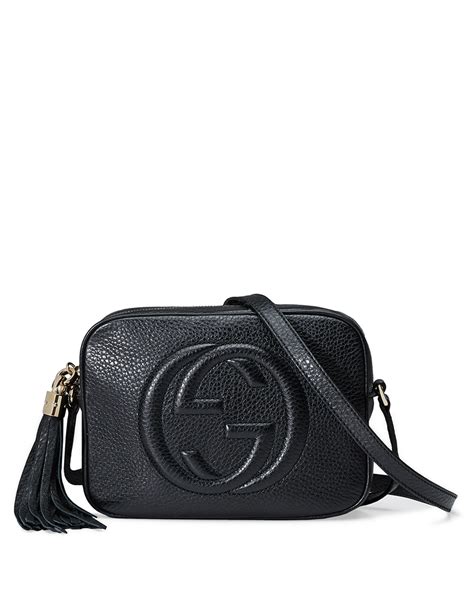 Gucci Black Leather Disco Crossbody Bag Semashow