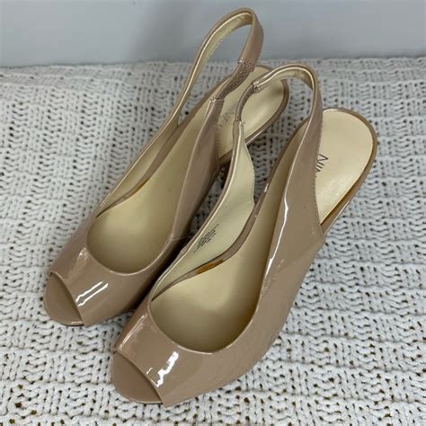 Nine West Shoes Nine West Nude Open Toe Inch Heels Size M B Poshmark
