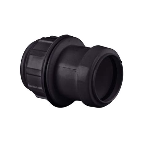 Mm Push Fit Waste Straight Tank Connector Black W B Plumbing