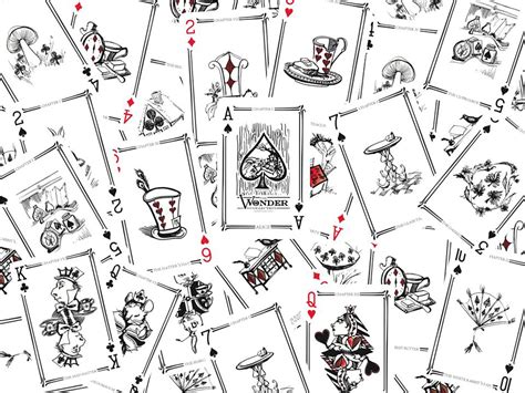 Alice In Wonderland Playing Cards Alices Adventures In Etsy