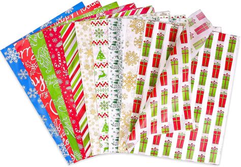 Larcenciel Christmas Tissue Paper Sheets Glossy Tissue Paper For