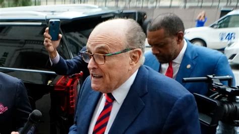 Rudy Giuliani Appears Before Grand Jury In Georgia 2020 Election Probe Cbc News