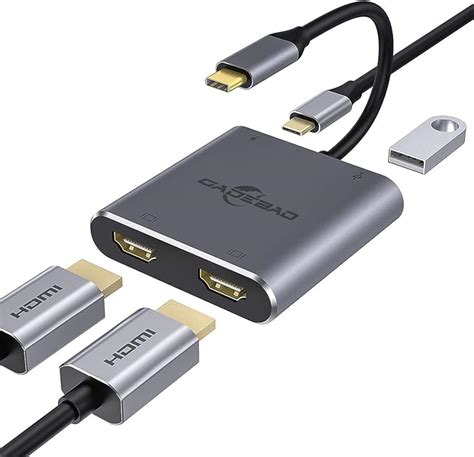 Jp Usb C Hdmi 変換アダプターデュアル Hdmi4 In 1type C To Hdmi アダプタ