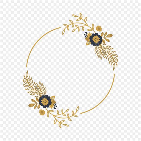 Gambar Vektor Ornamen Bunga Mewah Elemen Undangan Hiasan Png Dan Riset