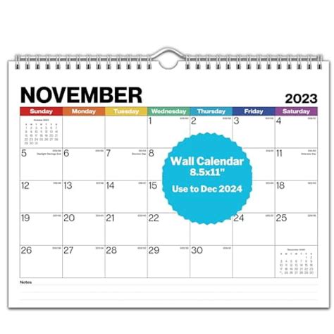 Dunwell Small Wall Calendar Colorful X Small Hanging