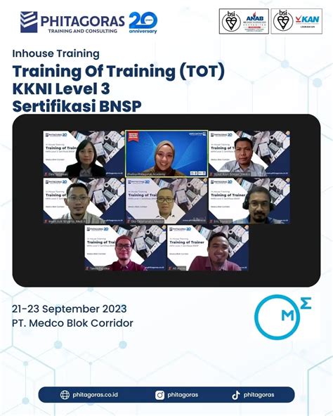 Inhouse Training Of Trainer Tot Kkni Level Sertifikasi Bnsp Pt