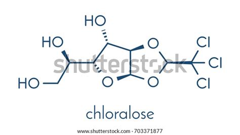 Chloralose Rodenticide Molecule Skeletal Formula Stock Vector Royalty