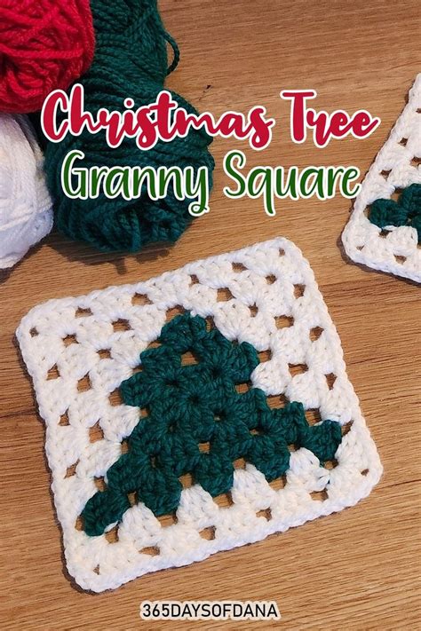 Crochet Christmas Tree Granny Square Tutorial