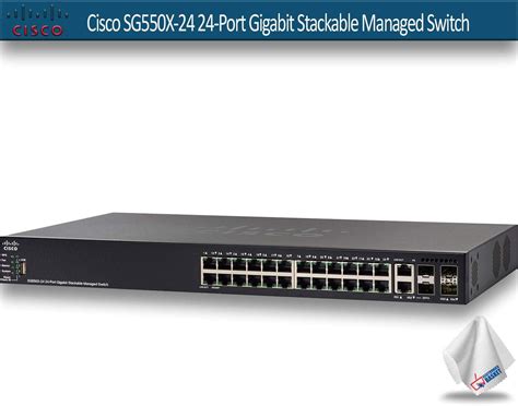 Restored Cisco SG550X 24 24 Port Gigabit Stackable Managed Switch