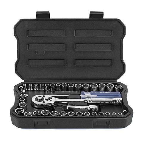 Workpro 39 Piece Drive Socket Wrench Set 1 4 Inch And 3 8 Inch Small Sockets Set 3 8 Ratchets